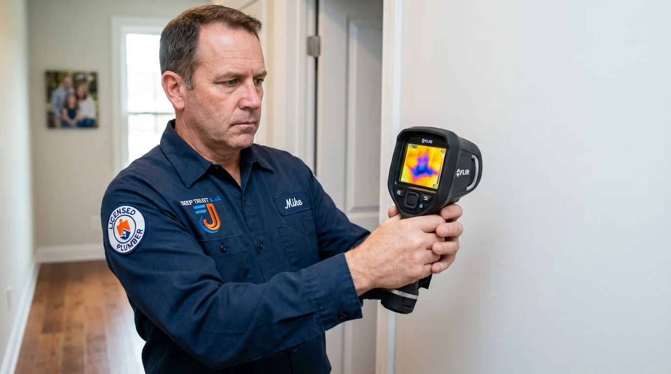 Thermal imaging leak detection by Johns Plumbing LLC in Bartlett
